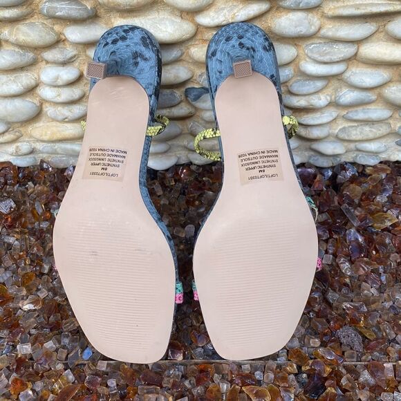 Steve Madden Loft Slide Sandals Multi Snake Print. Size 8. EUC! Animal Print - Picture 11 of 11